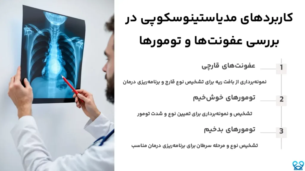 کاربردهای مدیاستینوسکوپی در بررسی عفونتها و تومورها