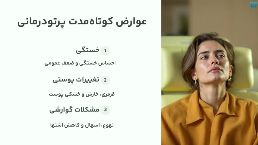 عوارض کوتاهمدت پرتودرمانی